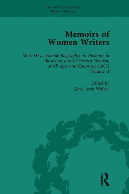 Gina Luria Walker - Memoirs of Women Writers, Part II, Volume 6, E-bok
