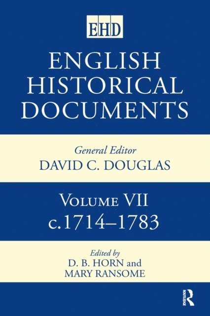 Mary Ransome, D.B. Horn - English Historical Documents, E-bok