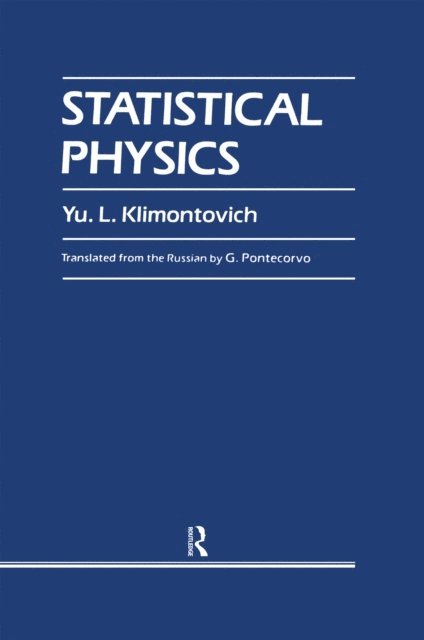 Y Klimontovich - Statistical Physics, E-bok