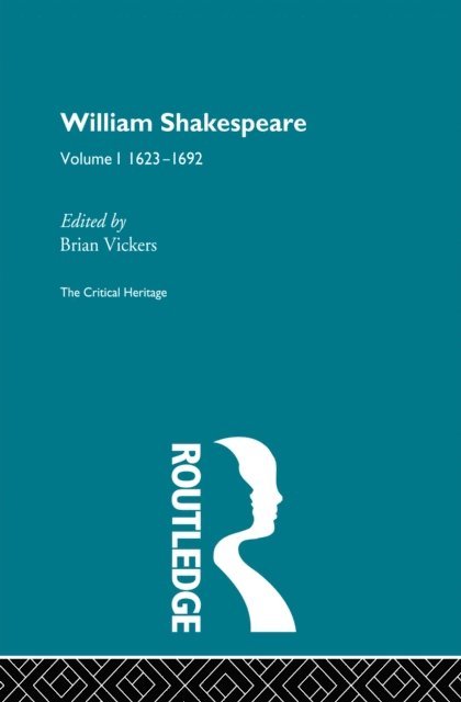 Brian Vickers - William Shakespeare, E-bok