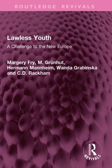 C.D. Rackham, Wanda Grabinska, Hermann Mannheim, M. GrAnhut, Margery Fry - Lawless Youth, E-bok