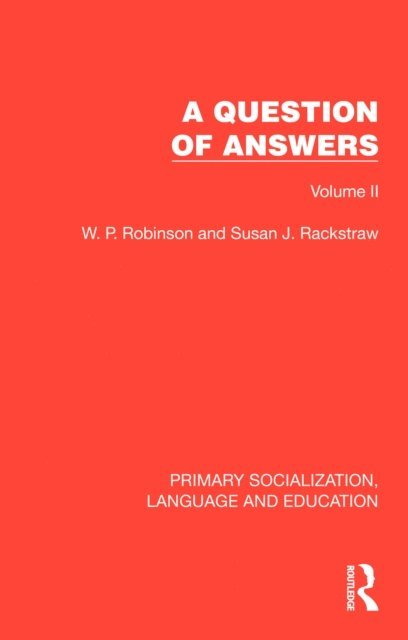 Susan J. Rackstraw, W. P. Robinson - Question of Answers, E-bok