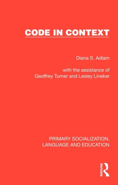 Diana S. Adlam - Code in Context, E-bok