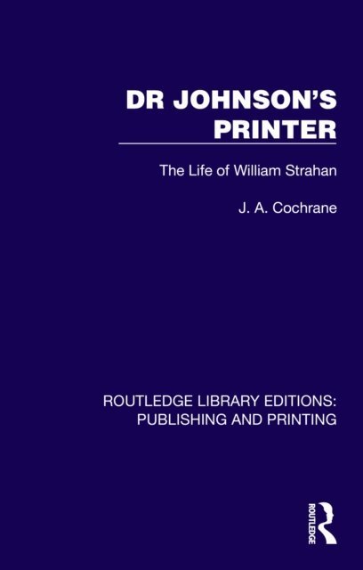 J. A. Cochrane - Dr Johnson's Printer, E-bok