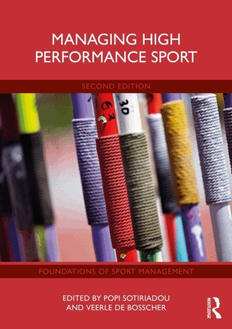 Veerle De Bosscher, Popi Sotiriadou - Managing High Performance Sport, E-bok