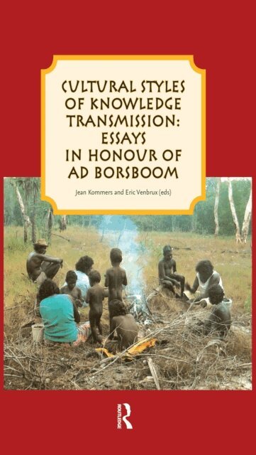 Jean Kommers, Eric Venbrux - Cultural styles of knowledge transmission, E-bok