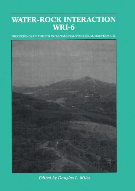 Douglas L. Miles - Water-Rock Interaction (WRI-6), E-bok
