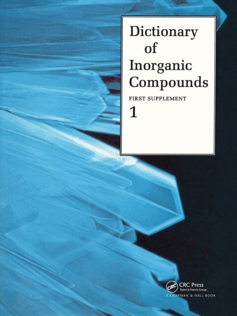 Jane E. Macintyre - Dictionary of Inorganic Compounds, Supplement 1, E-bok