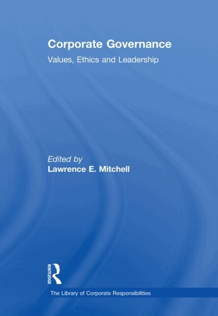 Lawrence E. Mitchell - Corporate Governance, E-bok