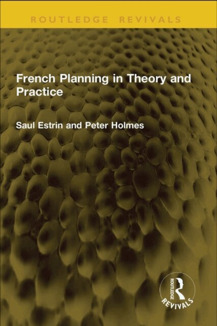 Peter Holmes, Saul Estrin - French Planning in Theory and Practice, E-bok