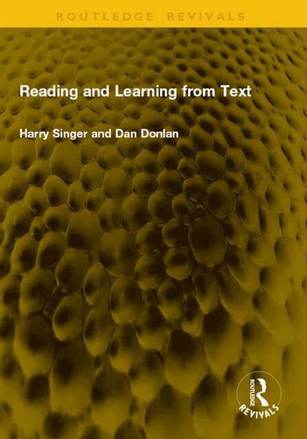 Dan Donlan, Harry Singer - Reading and Learning from Text, E-bok