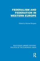 Michael Burgess - Federalism and Federation in Western Europe, Häftad. Tillgänglighet: Kommande