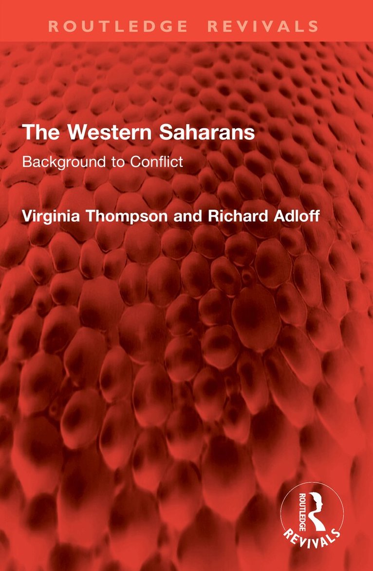 Virginia Thompson, Richard Adloff - Western Saharans, Häftad