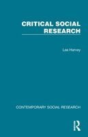 Lee Harvey - Critical Social Research, Häftad
