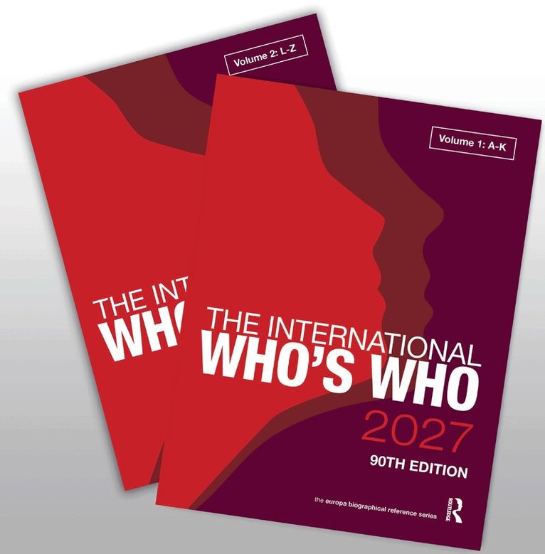 Europa Publications - International Who's Who 2027, Inbunden