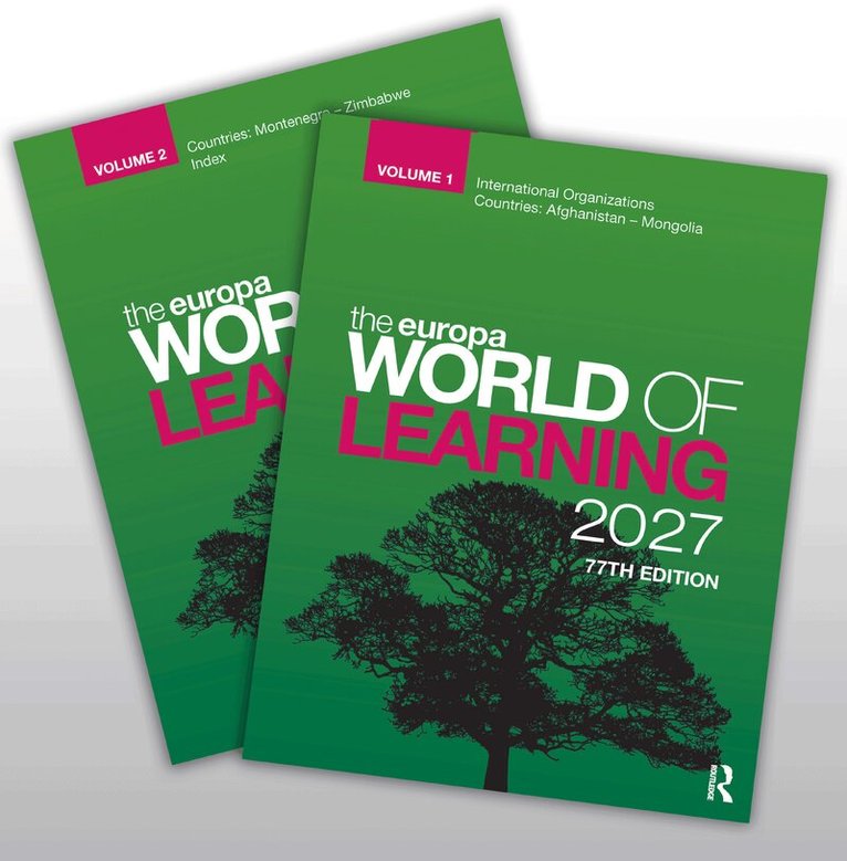 Europa Publications - Europa World of Learning 2027, Övrigt