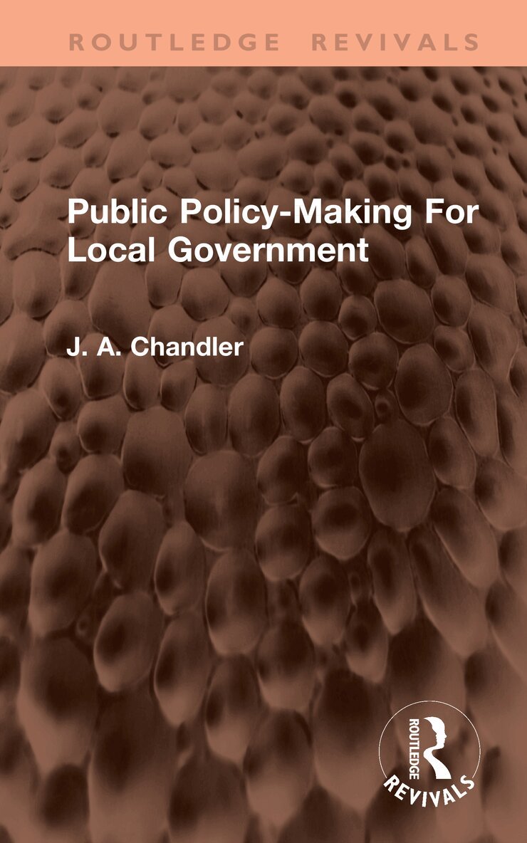 Public Policy-Making For Local Government