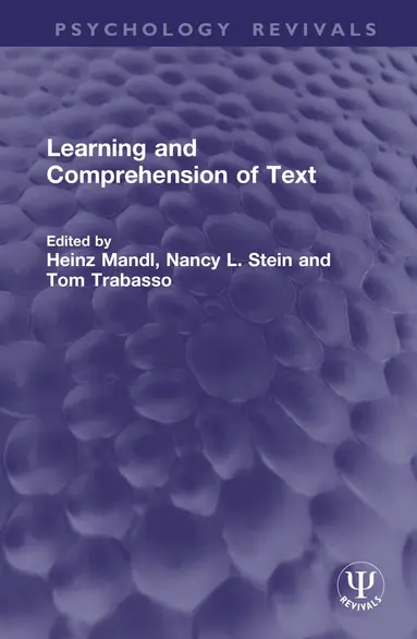 Learning and Comprehension of Text