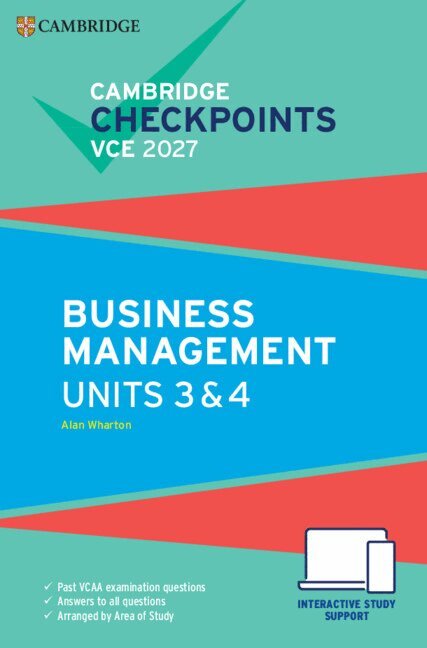 Alan Wharton - Cambridge Checkpoints VCE Business Management Units 3&4 2027, Övrigt