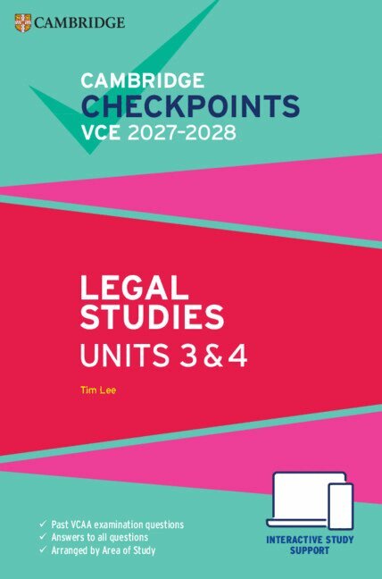 Tim Lee - Cambridge Checkpoints VCE Legal Studies Units 3&4 2027-2028, Övrigt