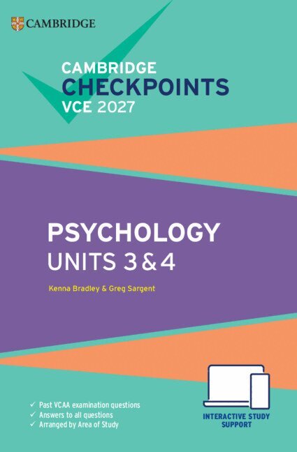 Kenna Bradley, Greg Sargent - Cambridge Checkpoints VCE Psychology Units 3&4 2027, Övrigt