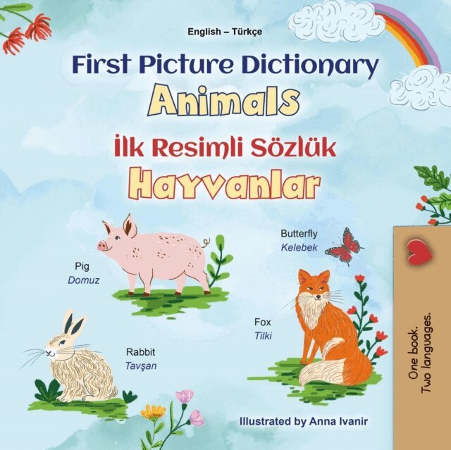KidKiddos Books - First Picture Dictionary Animals Ilk Resimli Sozluk Hayvanlar, E-bok
