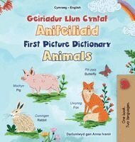 Kidkiddos Books - First Picture Dictionary - Animals (Welsh English Bilingual Children's Book), Inbunden