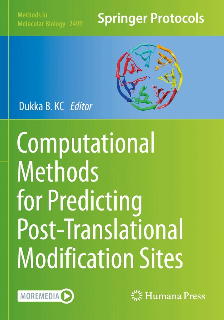Dukka B. KC - Computational Methods for Predicting Post-Translational Modification Sites, Häftad