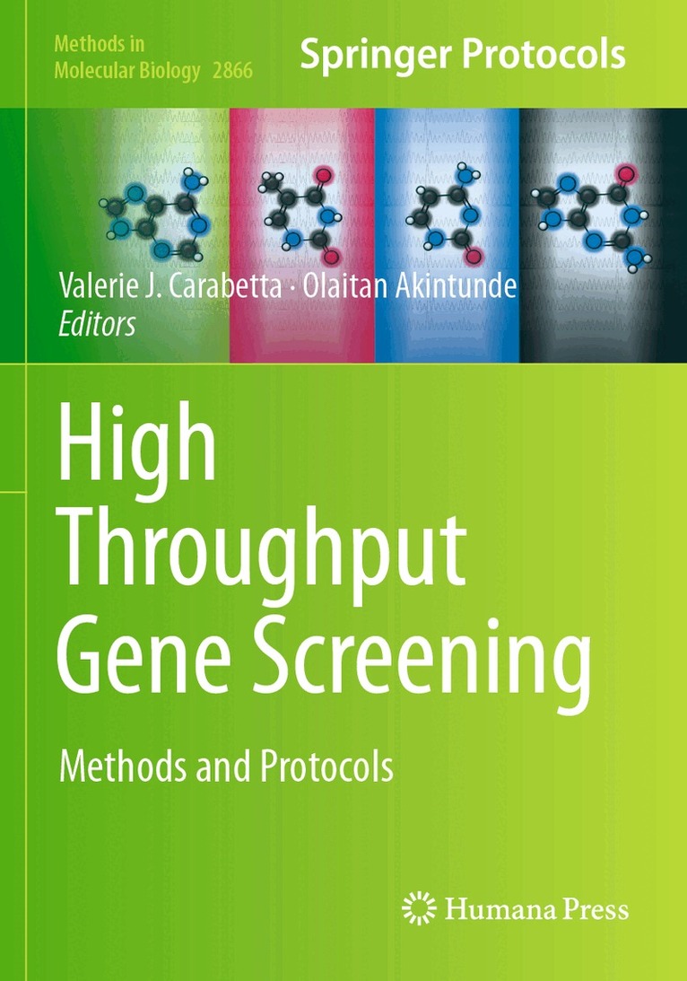 Valerie J. Carabetta, Olaitan Akintunde - High Throughput Gene Screening, Häftad