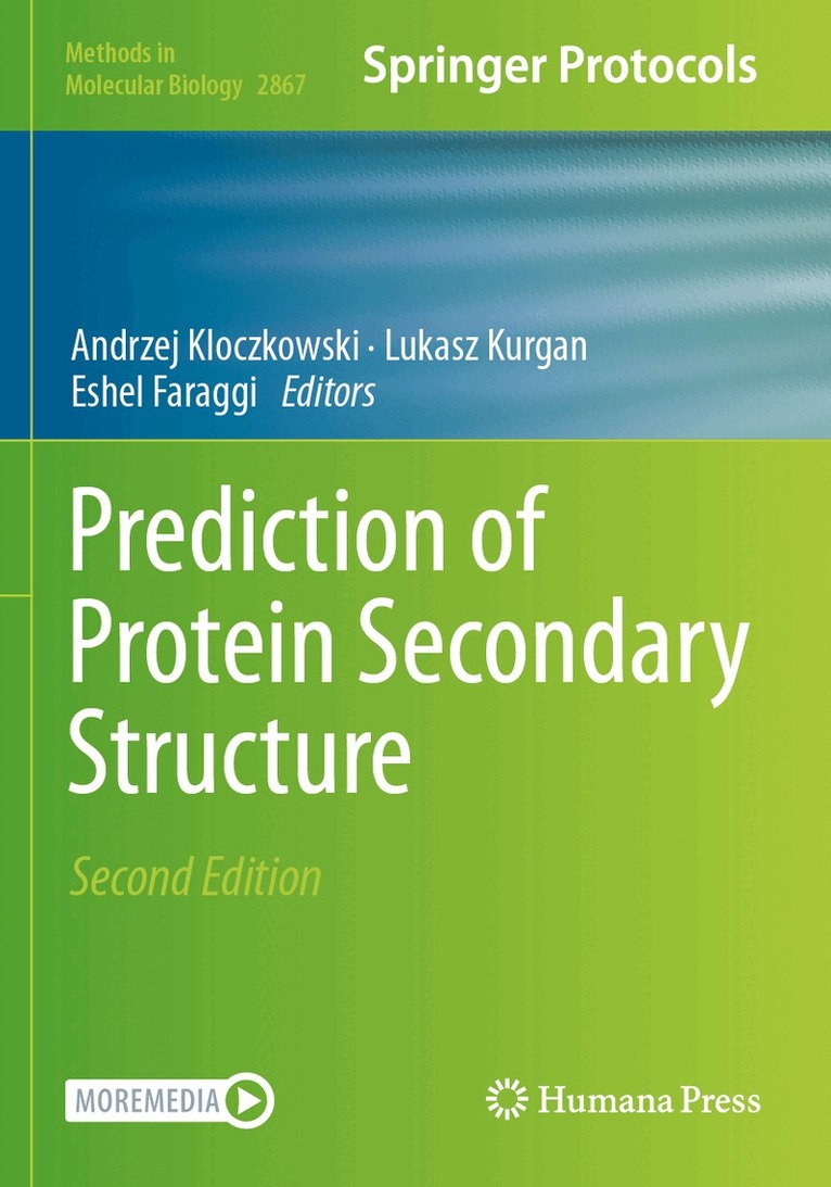 Andrzej Kloczkowski, Lukasz Kurgan, Eshel Faraggi - Prediction of Protein Secondary Structure, Häftad