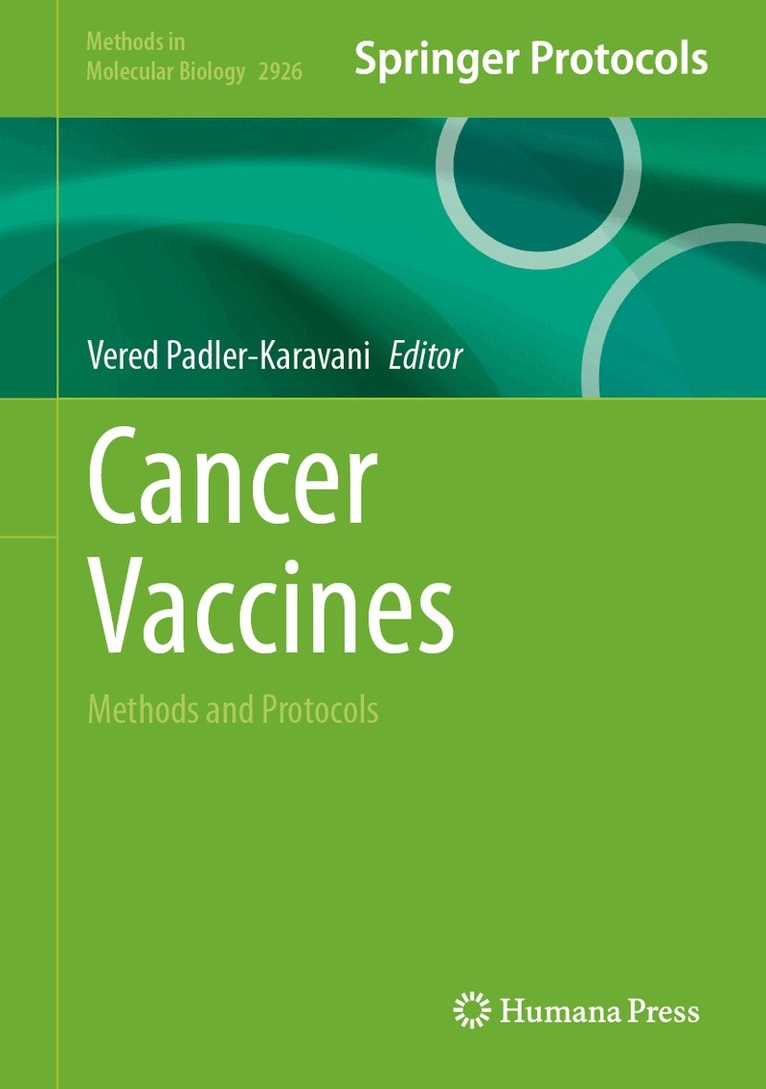 Vered Padler-Karavani - Cancer Vaccines, Inbunden