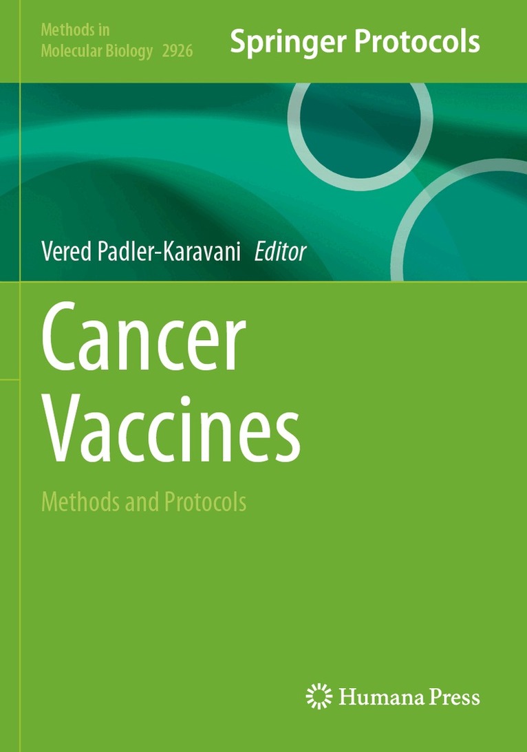 Vered Padler-Karavani - Cancer Vaccines, Häftad