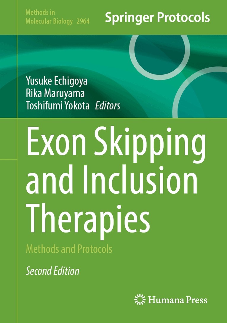 Yusuke Echigoya, Rika Maruyama, Toshifumi Yokota - Exon Skipping and Inclusion Therapies, Inbunden
