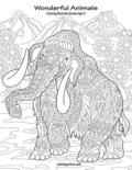 Wonderful Animals Coloring Book for Grown-Ups 4