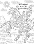 Wonderful Animals Coloring Book for Grown-Ups 3 & 4