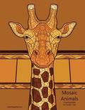 Mosaic Animals Coloring Book for Grown-Ups