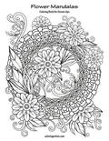 Flower Mandalas Coloring Book for Grown-Ups