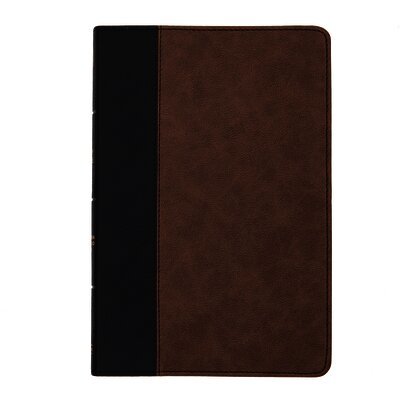 Csb Bibles By Holman - CSB Large Print Thinline Bible, Black/Brown LeatherTouch, Inbunden. Tillgänglighet: Lägg i varukorg
