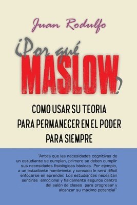 Juan Rodulfo - ¿Por Qué Maslow?, Häftad. Tillgänglighet: Lägg i varukorg