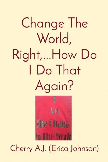 Erica Johnson - Change The World, Right,...How Do I Do That Again?, E-bok