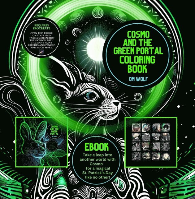 OM WOLF - Cosmo and the Green Portal Coloring Book, E-bok. Tillgänglighet: Lägg i varukorg