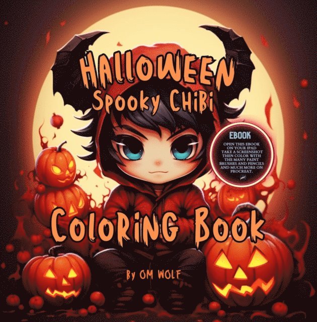 OM WOLF - Halloween Spooky Chibi Coloring Book, E-bok. Tillgänglighet: Lägg i varukorg