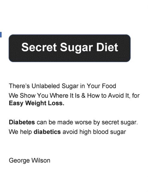 George Wilson - Secret Sugar Diet, E-bok