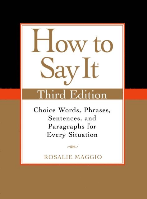 Rosalie Maggio - How to Say It, Third Edition, E-bok