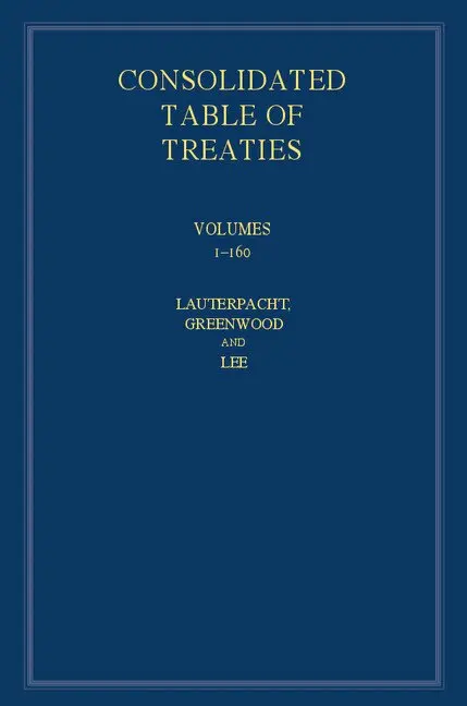 International Law Reports, Consolidated Table of Treaties