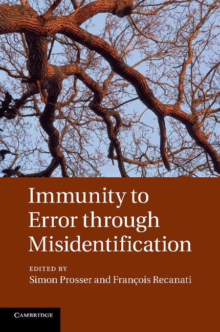 Simon Prosser, François Recanati - Immunity to Error through Misidentification, Häftad. Tillgänglighet: Lägg i varukorg