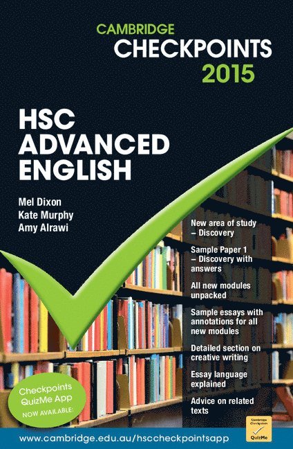 Mel Dixon, Kate Murphy, Amy Alrawi - Cambridge Checkpoints HSC Advanced English 2015, Häftad. Tillgänglighet: Tillfälligt slut