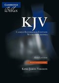 KJV Cameo Reference Bible with Apocrypha, Black Calfskin Leather, Red-letter Text, KJ455:XRA Black Calfskin Leather