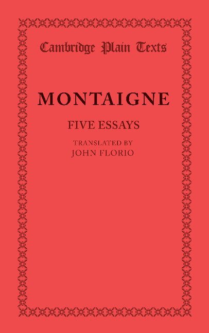 Montaigne - Five Essays, Häftad
