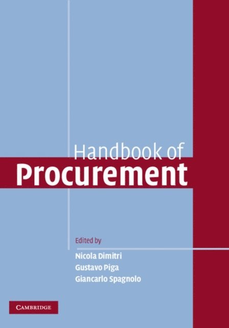 Giancarlo Spagnolo, Gustavo Piga, Nicola Dimitri - Handbook of Procurement, E-bok